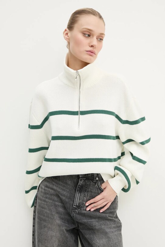 Hollister Co. sweter wzorzyste biały KI350.4256.104