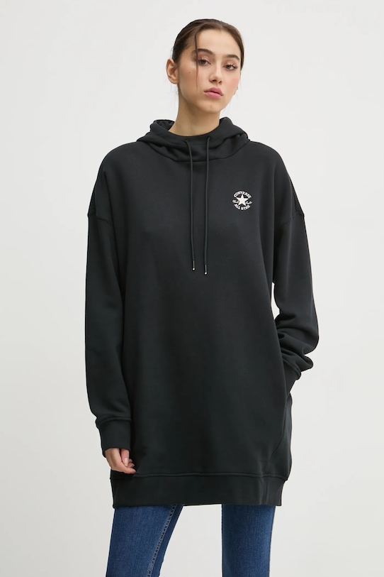 Кофта Converse з капюшоном чорний 10027071.A01