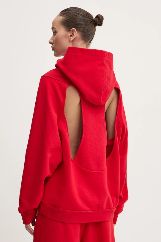 K+LUSHA bluza bawełniana bawełna czerwony KLW55001TJF01PX