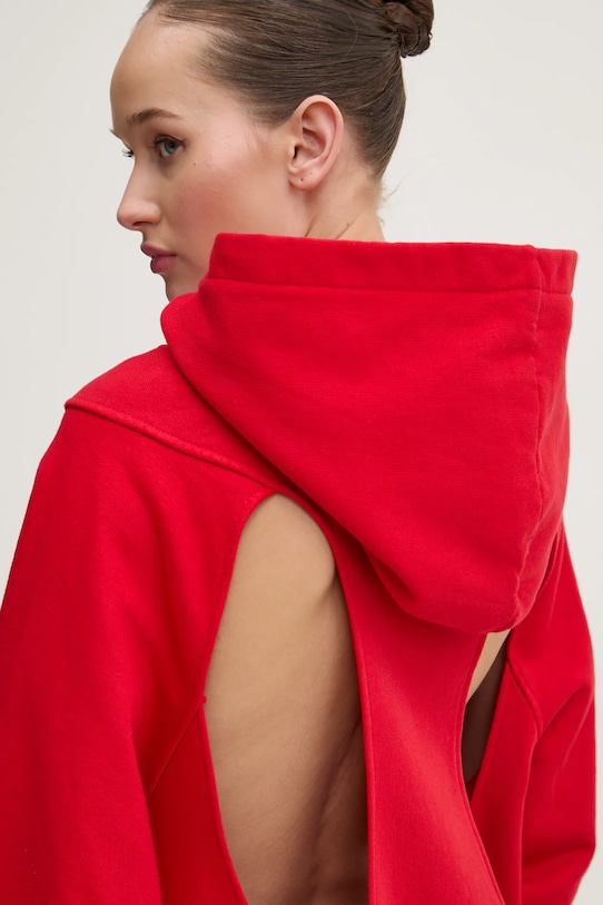 K+LUSHA bluza bawełniana KLW55001TJF01PX czerwony