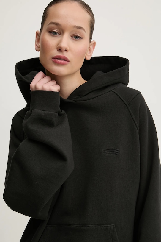 Бавовняна кофта K+LUSHA чорний KLW55001TJF01PX