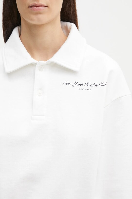 Sporty & Rich cotton sweatshirt NY Health Club white ST072514043WH01
