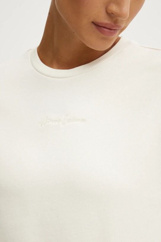 Armani Exchange bluza bawełniana 6DYM70.YJEEZ beżowy