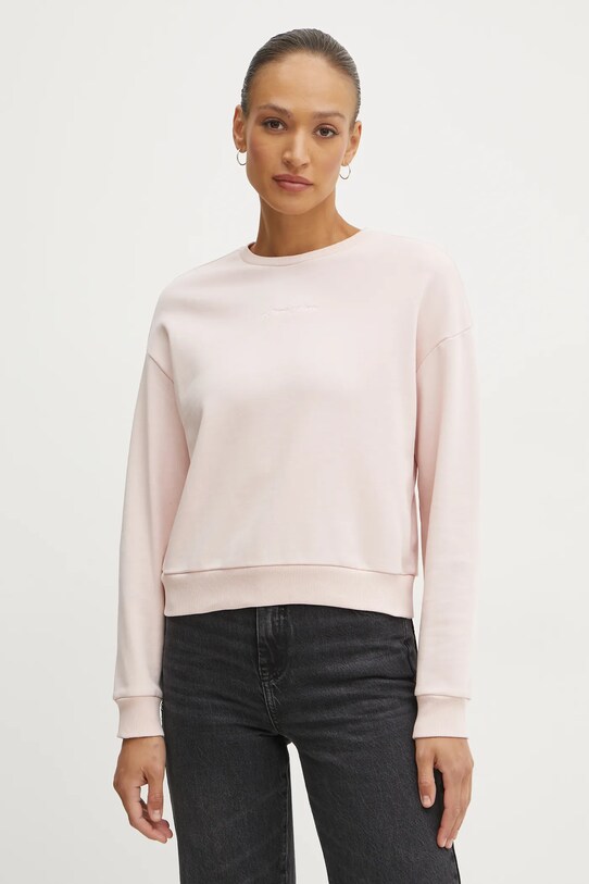 Хлопковая кофта Armani Exchange хлопок розовый 6DYM70.YJEEZ