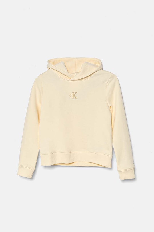 Calvin Klein Jeans bluza dziecięca z kapturem beżowy IG0IG02139.9BYH.