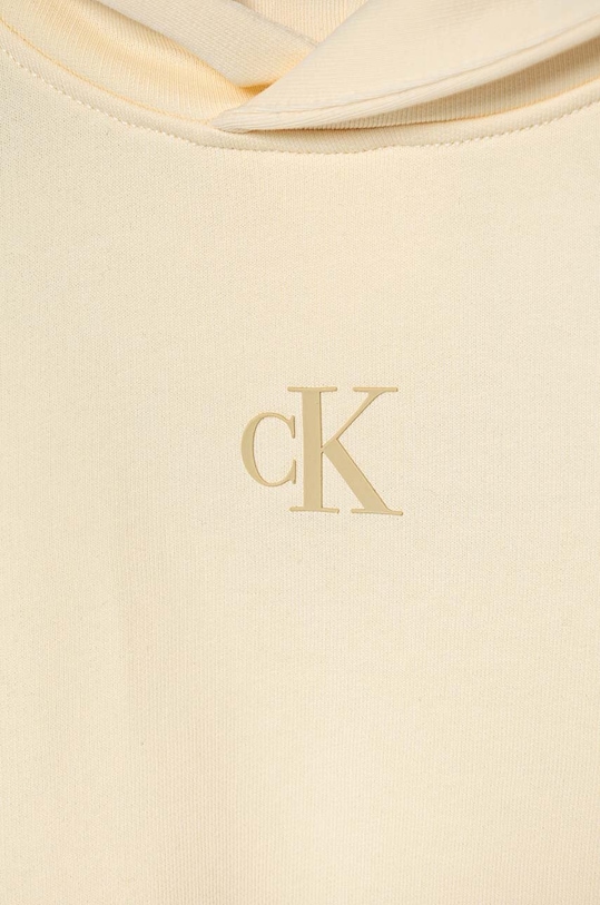 Dziewczynka Calvin Klein Jeans bluza dziecięca IG0IG02139.9BYH. beżowy