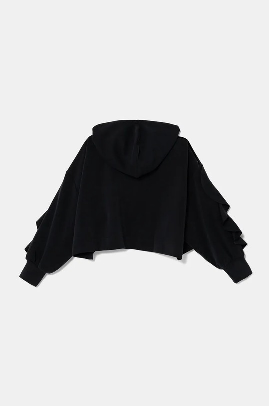 Dětská mikina EA7 Emporio Armani 6DFM08.FJZBZ černá AW24