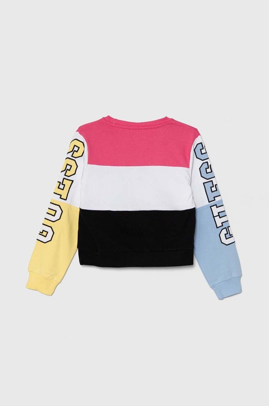 Dětská bavlněná mikina Guess J4YQ04.KA6R3.9BYH fialová AW24