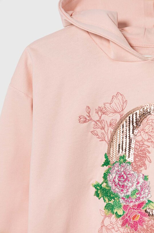 Guess bluza bawełniana dziecięca różowy J4YQ09.KAX74.9BYH