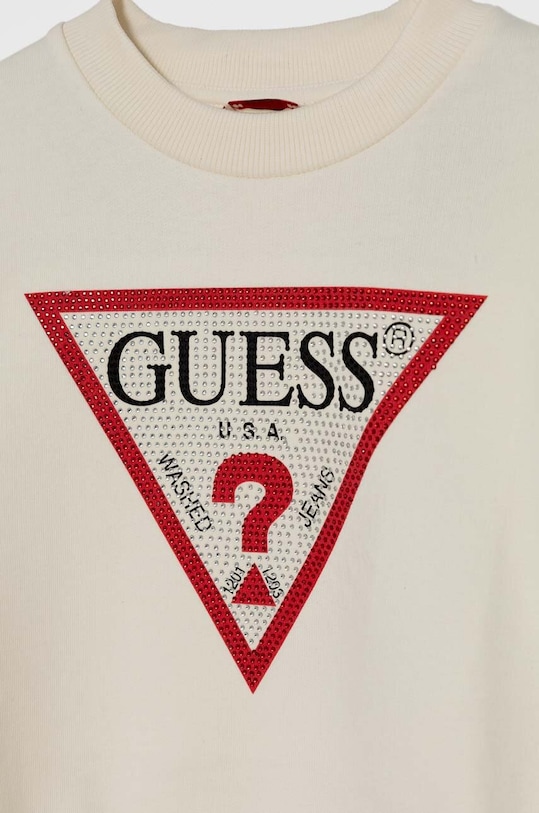 Dětská bavlněná mikina Guess béžová J4YQ22.KA6R3.9BYH