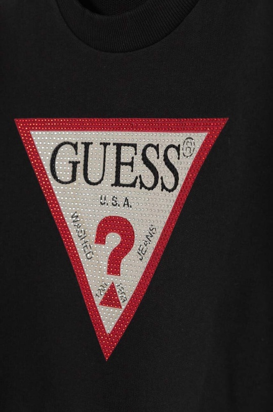 Guess bluza bawełniana dziecięca czarny J4YQ22.KA6R3.9BYH