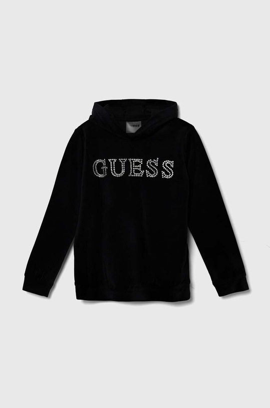 Dětská mikina Guess s kapucí černá J4YQ27.KBXI2.9BYH
