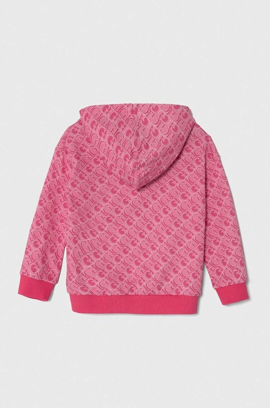 Детская хлопковая кофта Guess K4YQ00.KA6R4.9BYH розовый AW24