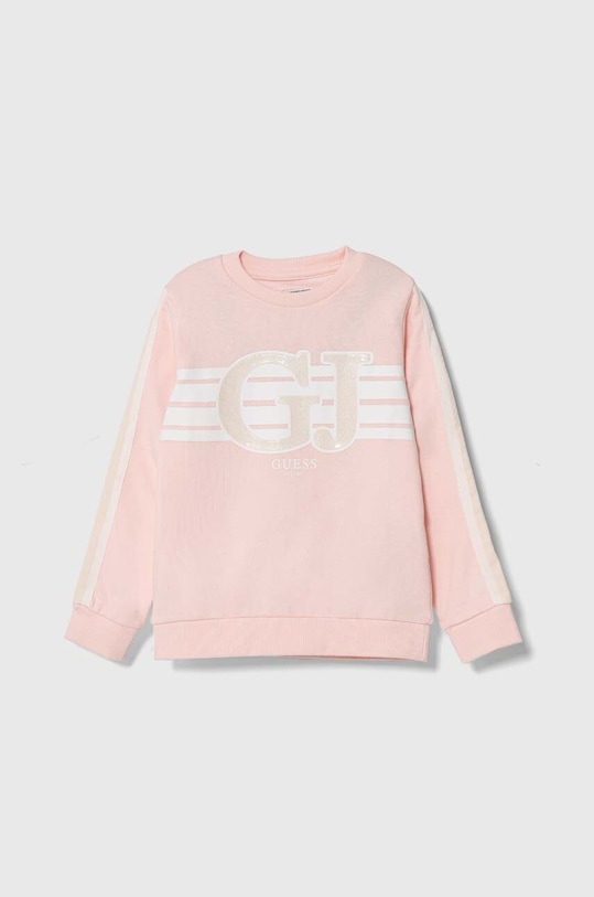 Guess bluza bawełniana dziecięca nadruk pomarańczowy K4YQ02.KA6R4.9BYH