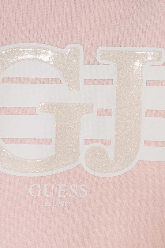 Dziewczynka Guess bluza bawełniana dziecięca K4YQ02.KA6R4.9BYH pomarańczowy