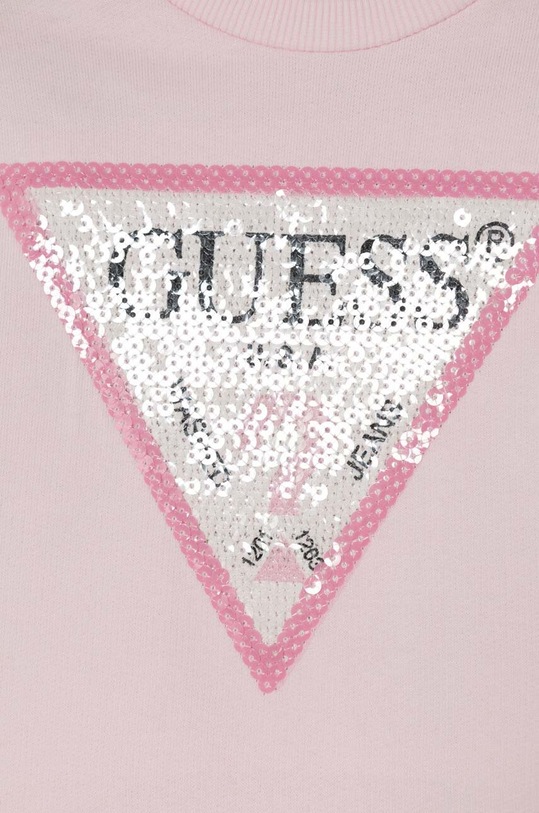 Κοριτσίστικα Παιδική βαμβακερή μπλούζα Guess K4YQ10.KA6R3.9BYH ροζ