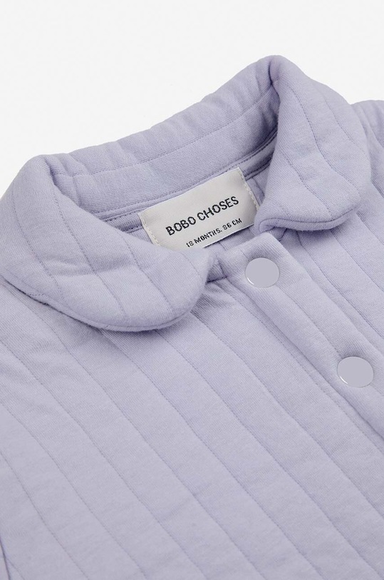 Kojenecká mikina Bobo Choses Funny face 224AB039 fialová