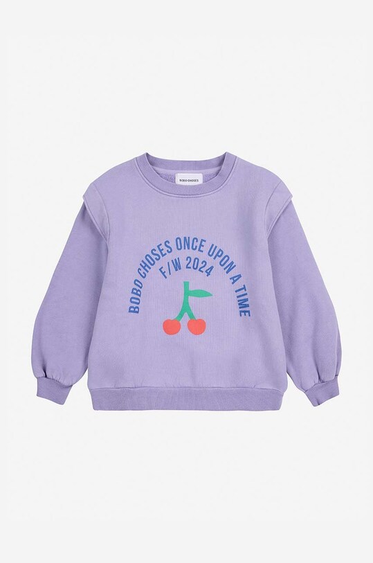 Детская кофта Bobo Choses 224AC055 фиолетовой AW24