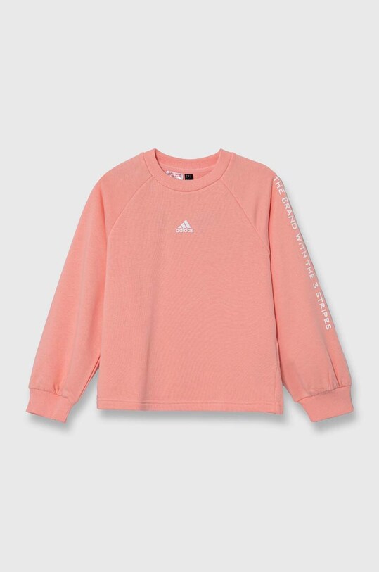 Дитяча кофта adidas JGAM CREW IV7044 рожевий AW24
