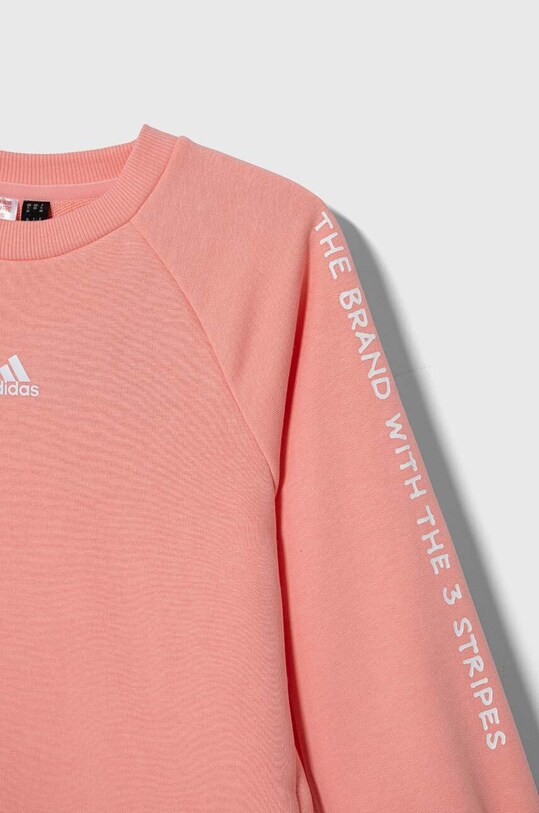 Дитяча кофта adidas JGAM CREW рожевий IV7044