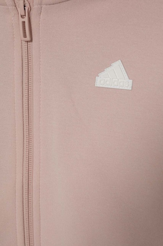 Дитяча кофта adidas G FI 3S FZ рожевий IX3628