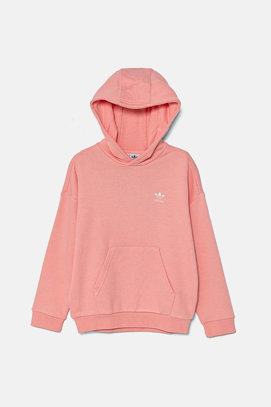 Дитяча бавовняна кофта adidas Originals HOODIE IX7615 помаранчевий AW24