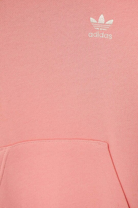 Дитяча бавовняна кофта adidas Originals HOODIE помаранчевий IX7615