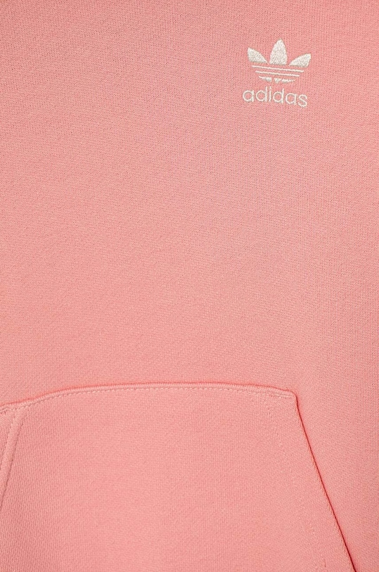 adidas Originals hanorac de bumbac pentru copii HOODIE portocaliu IX7615