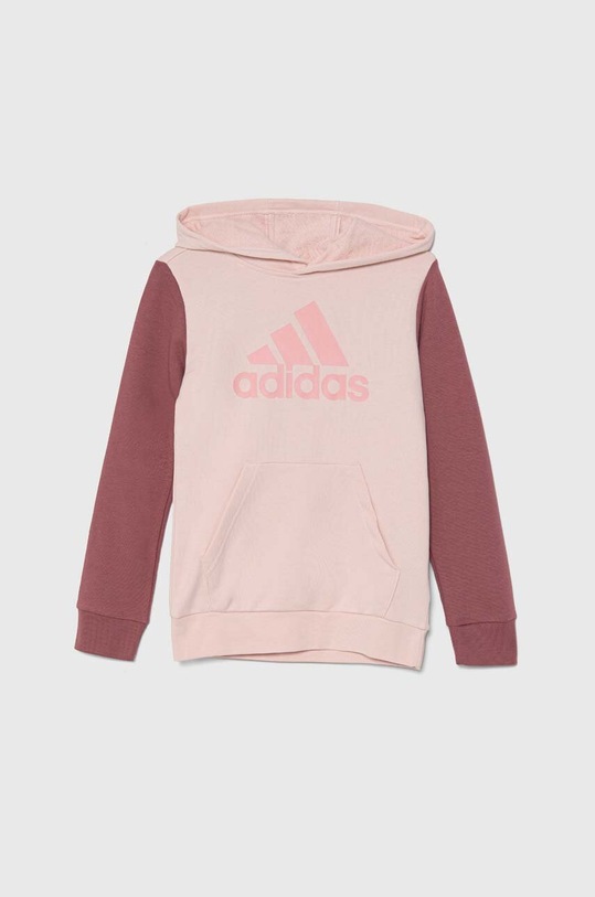 adidas bluza dziecięca J BL CB HD z kapturem różowy IX9512
