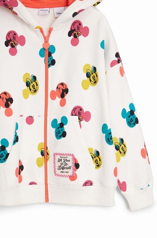 Desigual bluza bawełniana dziecięca MICKEY MOUSE biały 24WGSK09
