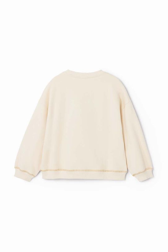 Дівчинка Дитяча бавовняна кофта Desigual MICKEY MOUSE 24WGSK07 бежевий