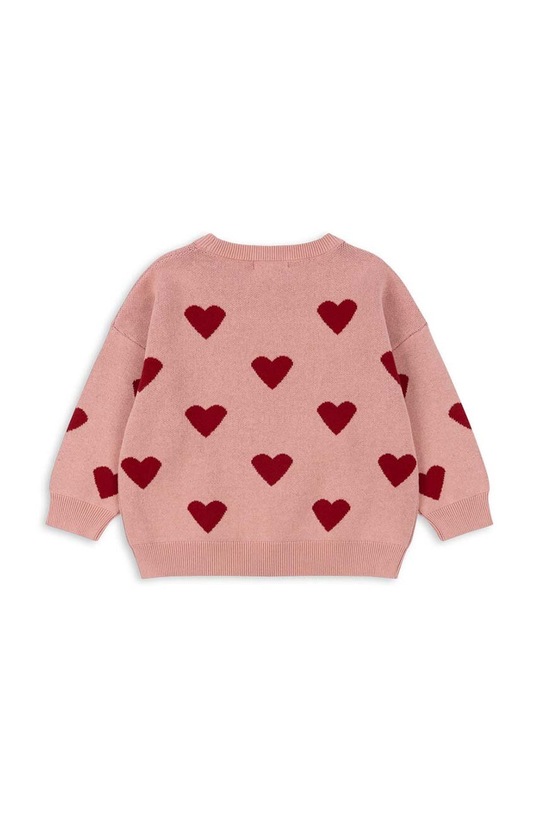 Konges Sløjd sweter bawełniany dziecięcy LAPIS KNIT BLOUSE KS101551.G różowy AW24