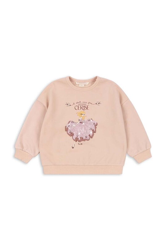 Konges Sløjd bluza dziecięca LOU GLITTER SWEATSHIRT OCS pozostałe beżowy KS101562