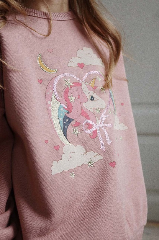 Konges Sløjd bluza dziecięca LOU GLITTER SWEATSHIRT OCS KS101562