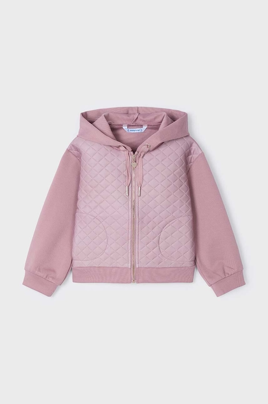 Mayoral bluza dziecięca z kapturem różowy 4496.6F.Mini.9BYH