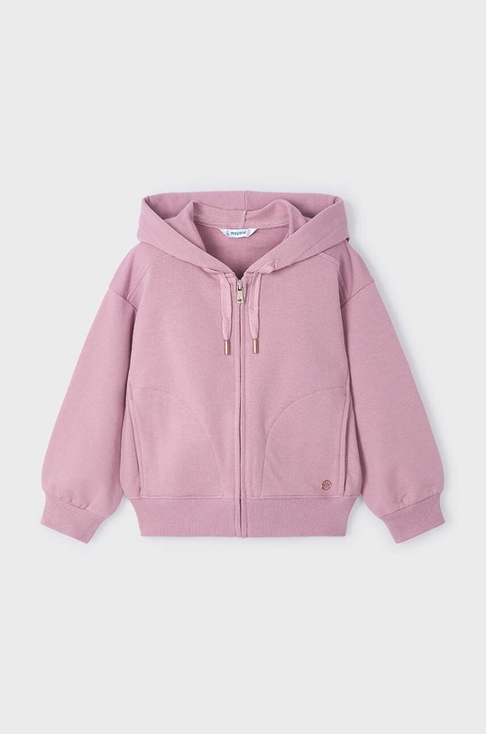 Mayoral bluza dziecięca z kapturem różowy 4497.6H.Mini.9BYH