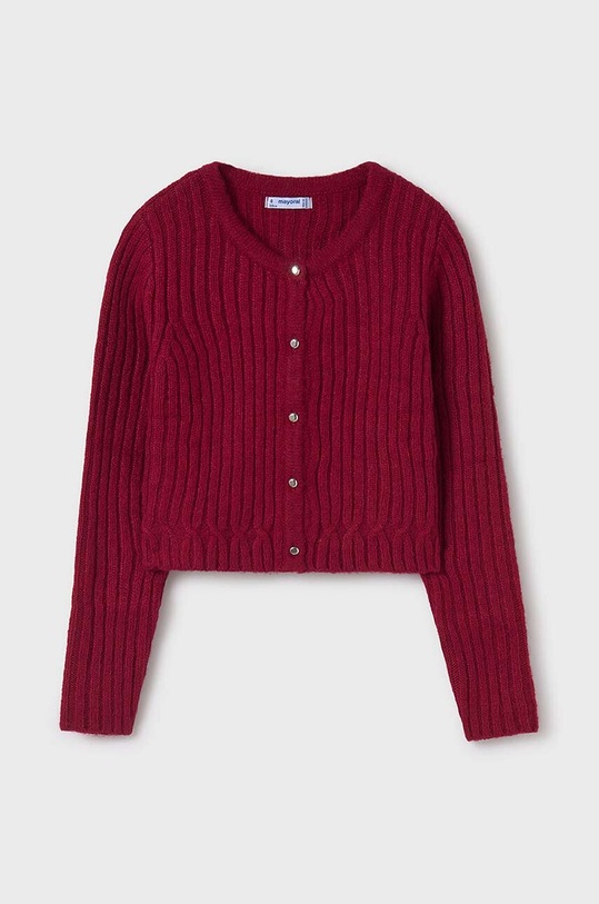 Mayoral cardigan cu amestec de lână pentru copii uni rosu 7312.8B.Junior.9BYH