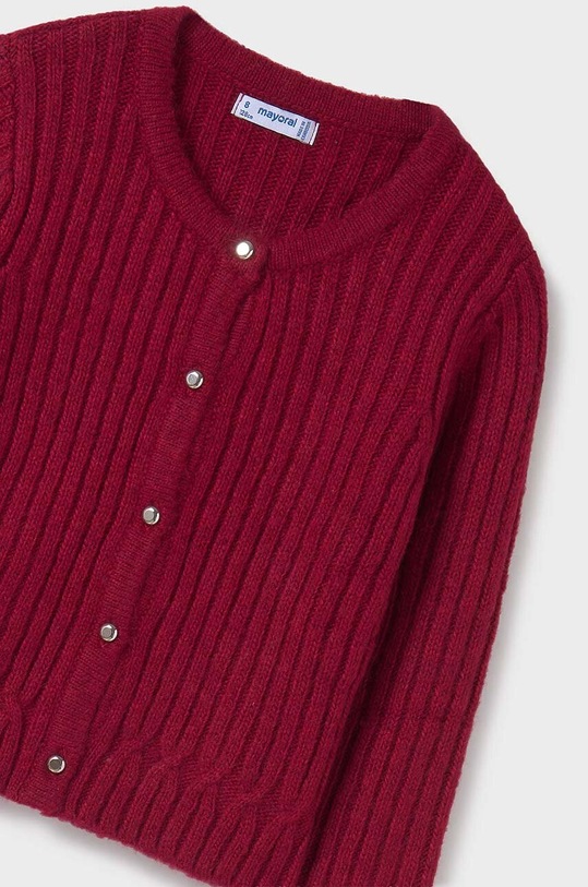 Mayoral cardigan cu amestec de lână pentru copii 7312.8B.Junior.9BYH rosu AW24
