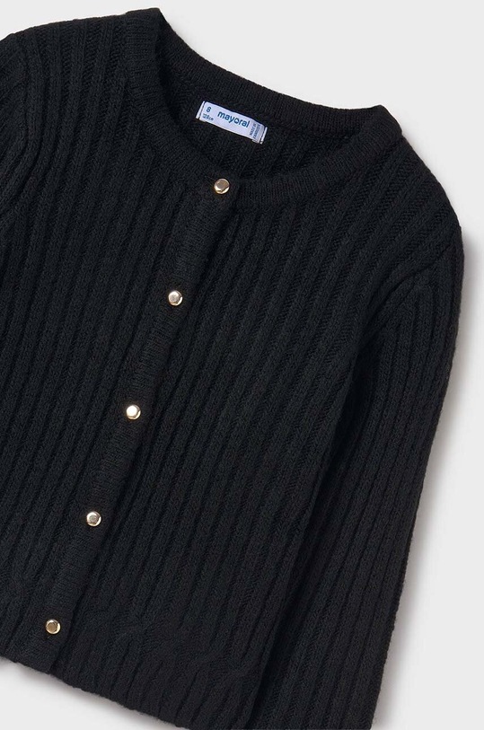 Dětský kardigan s příměsí vlny Mayoral 7312.8B.Junior.9BYH černá AW24