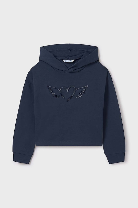 Dětská mikina Mayoral s kapucí námořnická modř 7469.8E.Junior.9BYH
