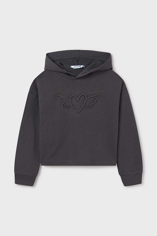Dětská mikina Mayoral s kapucí šedá 7469.8E.Junior.9BYH