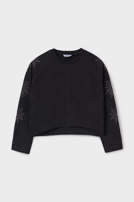 Mayoral bluza dziecięca aplikacja czarny 7471.8G.Junior.9BYH