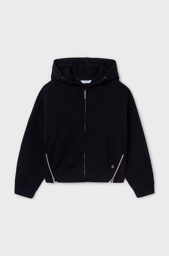 Mayoral bluza dziecięca z kapturem czarny 7487.8G.Junior.9BYH