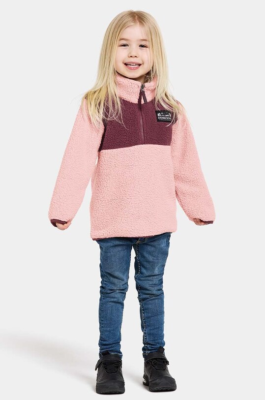 Didriksons bluza polarowa dziecięca GOSIG KIDS HALFZIP 505536 różowy