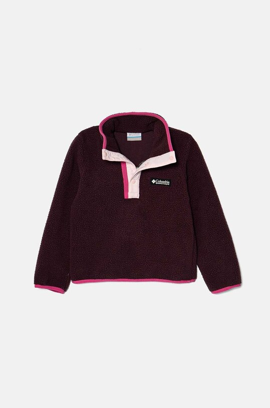 Dječja majica od flisa Columbia Helvetia bez kapuljače bordo 2087831.G