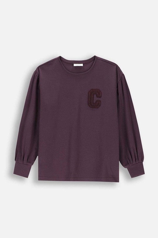 Coccodrillo bluza dziecięca ZC4143103AGJ fioletowy AW24