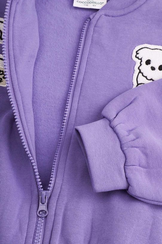 Coccodrillo bluza dziecięca fioletowy ZC4132201AGK