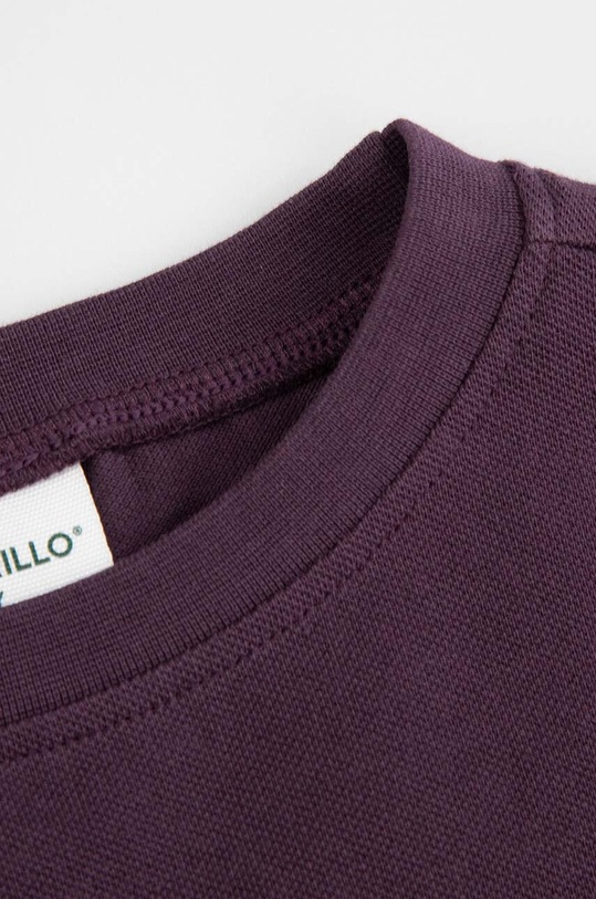 Coccodrillo bluza bawełniana dziecięca fioletowy ZC4143103AGK