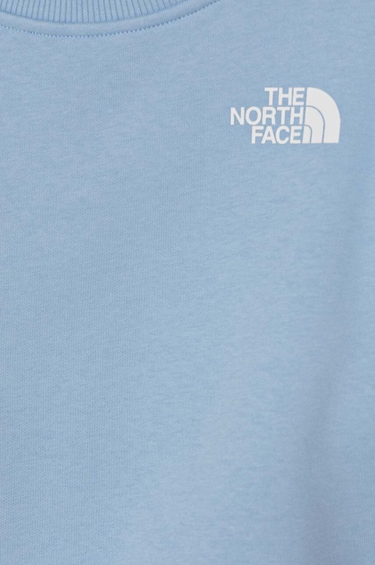 Dziewczynka The North Face bluza dziecięca CROP OVERSIZE CUTLINE CREW NF0A89HF1I51 niebieski