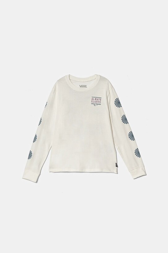 Vans longsleeve din bumbac pentru copii Always Classic BFF VN000J89FS81 alb AW24